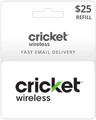 $25 Cricket Wireless Prepaid Gift Card