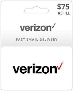 $75 Verizon Prepaid Gift Card