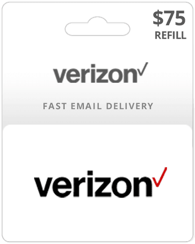 $75 Verizon Prepaid Gift Card