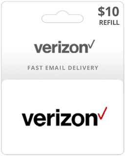 $10 Verizon Prepaid Gift Card