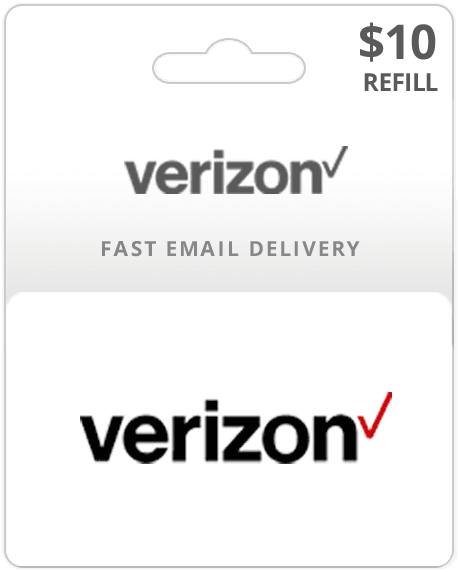 $10 Verizon Prepaid Gift Card